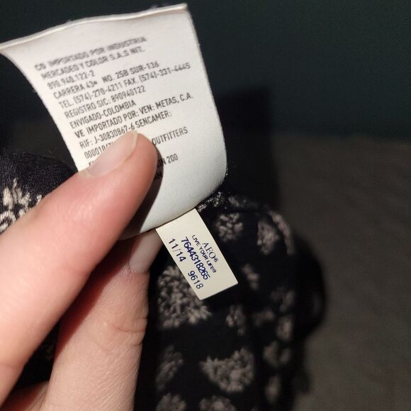 American Eagle Black Boho Mini Dress Small - Picture 13 of 14
